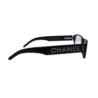 Chanel Black Rhinestone Swarovski Sunglasses 3059-B