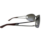 Christian Dior Silver Grey Logo Sunglasses Diorissimo