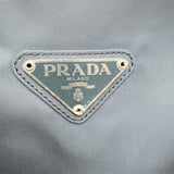 Prada Nylon Tessuto Light Blue Grey Logo Tote Hand bag