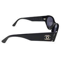 Chanel Black Silver CC Logo 06917 Sunglasses