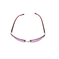 Chanel Pink Tinted CC Logo Rimless Sunglasses 4026