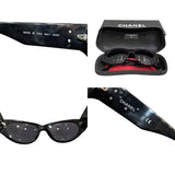 Chanel Black Silver CC Logo 06917 Sunglasses