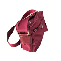 Prada Bordeaux Red Shoulder Crossbody Logo Bag