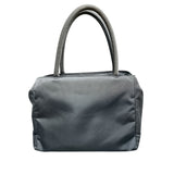 Prada Nylon Tessuto Light Blue Grey Logo Tote Hand bag