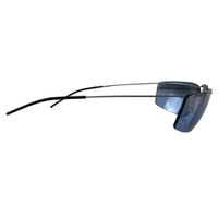 Chanel CC Logo Folding Silver Blue Sunglasses 4040