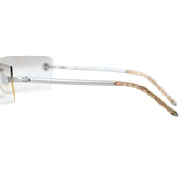 Chanel Rimless Silver Transparent Clear Sunglasses 4047