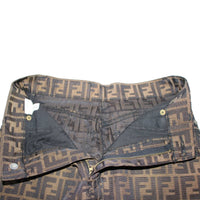 Fendi Logo Monogram Zucca Brown Skirt