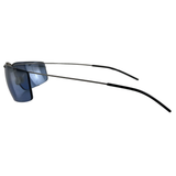 Chanel CC Logo Folding Silver Blue Sunglasses 4040