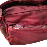 Prada Bordeaux Red Shoulder Crossbody Logo Bag