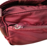 Prada Bordeaux Red Shoulder Crossbody Logo Bag