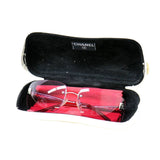 Chanel Pink Tinted CC Logo Rimless Sunglasses 4026