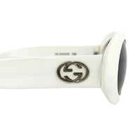 Gucci GG2400 White Oval GG Logo Kurt Cobain Sunglasses