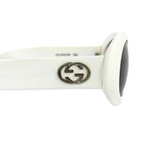 Gucci GG2400 White Oval GG Logo Kurt Cobain Sunglasses