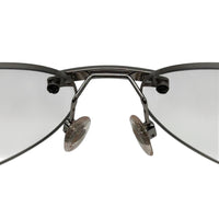 Chanel CC Logo Silver Grey Rimless Sunglasses 4037