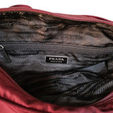 Prada Bordeaux Red Shoulder Crossbody Logo Bag