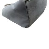 Prada Nylon Tessuto Light Blue Grey Logo Tote Hand bag