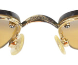 Chanel 4095-B Swarovski CC Logo Brown Sunglasses