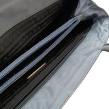 Prada Nylon Tessuto Light Blue Grey Logo Tote Hand bag