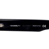 Chanel Black Rhinestone Swarovski Sunglasses 3059-B