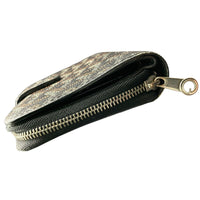 Goyard Black Leather Monogram Zipper Bi Fold Tuileries Wallet