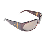 Gucci Vintage Gold Logo Brown Sunglasses