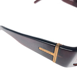 Gucci Vintage Gold Logo Brown Sunglasses
