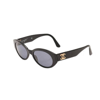 Chanel Black Gold Logo Sunglasses 03517