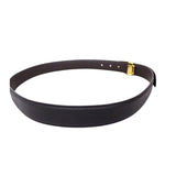 Fendi FF Gold Logo Black Leather Belt