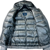 Herno Loro Piana System Grey Melange Wool Light Down Hooded Jacket