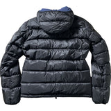 Herno Packable Hooded Black Navy Blue Reversible Down Jacket