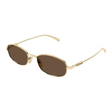 Gucci Gold Logo Brown Tinted Tortoise Sunglasses GG1940s