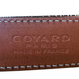 Goyard Florida Olympic Fregate Black Brown Leather Monogram Belt