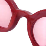Chanel Cherry Red Pink Tinted Gold CC Logo Sunglasses 05977