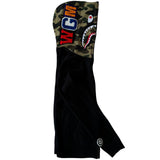 A Bathing Ape BAPE 1st camo green black shark full zip hoodie
