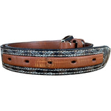 Goyard Florida Olympic Fregate Black Brown Leather Monogram Belt