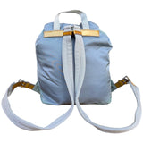 Prada Sport Ice Baby Blue Nylon Logo Shoulder Rucksack Bag Backpack
