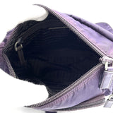 Prada Purple Tessuto Nylon Logo Crossbody Shoulder Messenger Bag