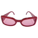 Chanel Cherry Red Pink Tinted Gold CC Logo Sunglasses 05977