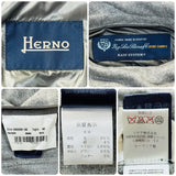 Herno Loro Piana System Grey Melange Wool Light Down Hooded Jacket