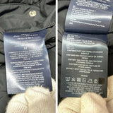 Herno Hybrid Cotton Jersey Down Logo Black Navy Jacket