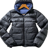 Herno Packable Hooded Black Navy Blue Reversible Down Jacket