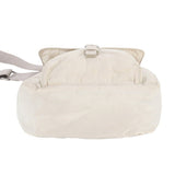 Prada Cream Beige Off White Tessuto Nylon Logo Crossbody Shoulder Messenger Bag
