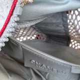 Chanel White Sports Line cylindrical drum duffle bag