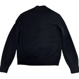 Herno Hybrid Cotton Jersey Down Logo Black Navy Jacket