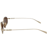 Gucci Gold Logo Brown Tinted Tortoise Sunglasses GG1940s