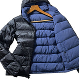 Herno Packable Hooded Black Navy Blue Reversible Down Jacket