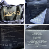 Herno Packable Hooded Black Navy Blue Reversible Down Jacket