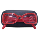 Chanel Cherry Red Pink Tinted Gold CC Logo Sunglasses 05977