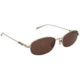 Gucci Gold Logo Brown Tinted Tortoise Sunglasses GG1940s