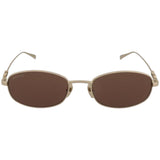 Gucci Gold Logo Brown Tinted Tortoise Sunglasses GG1940s